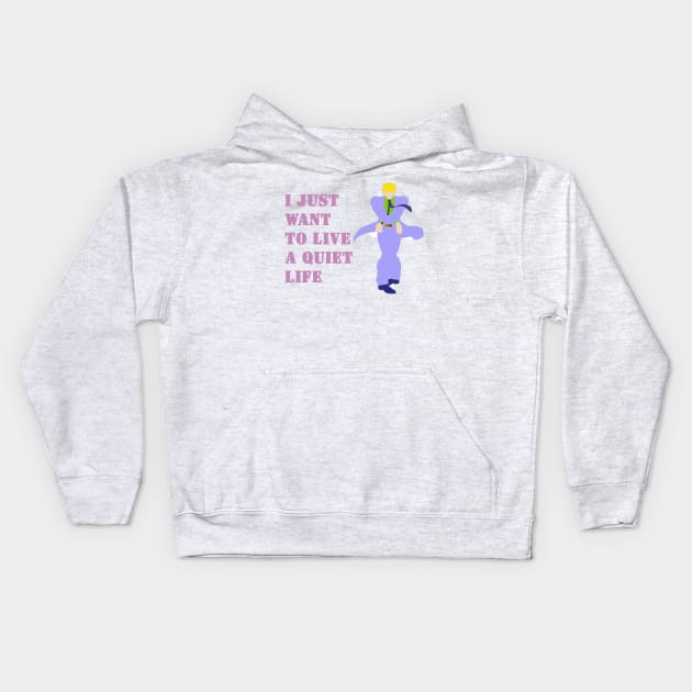 Yoshikage Kira Quiet Life Kids Hoodie by Letters45